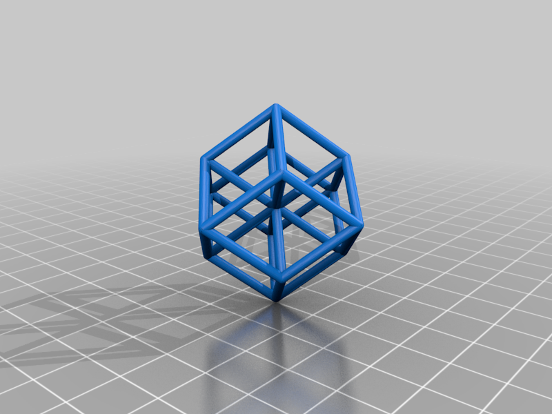 Hypercube, the isometric view