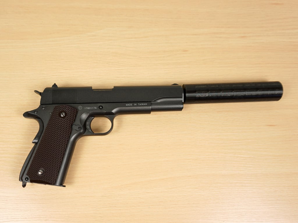 Silencer for 4,5 mm BB Airgun - Swiss Arms P1911