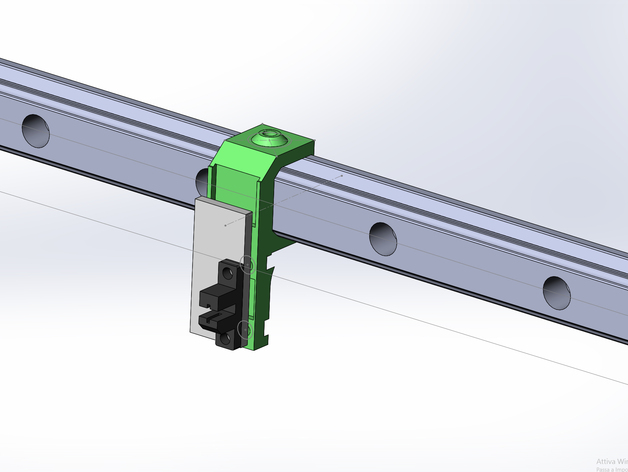 Opto endstop adaptor for hiwin 20mm rail