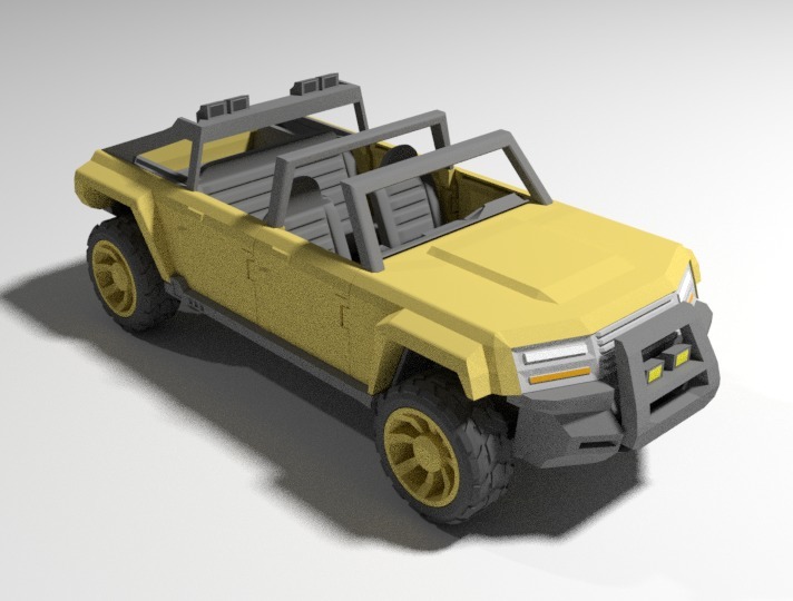 1/18 scale Jeep (VSV - Variable Support Vehicle) 4 door base model