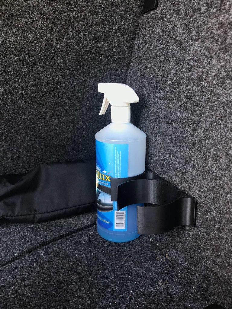 Trunk bottle holder for cleaning products like Sisbrill ( about 88mm )