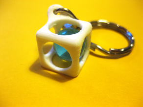 Marble ball trap box - keychain!  3D model