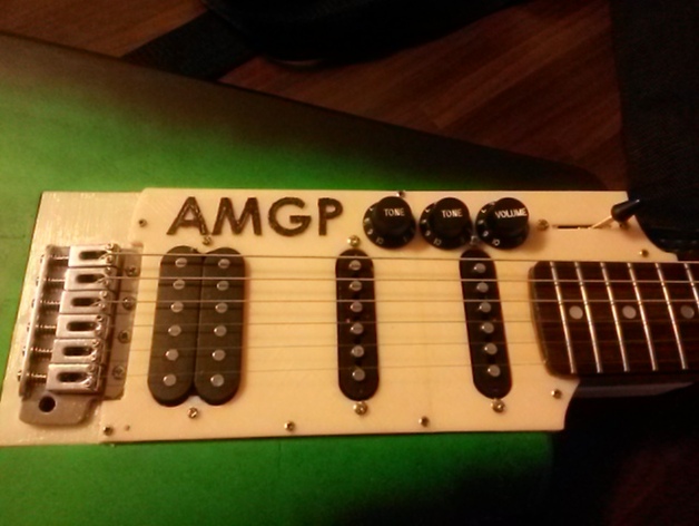 Pick Guard for the AMGP printable guitar (SSH)