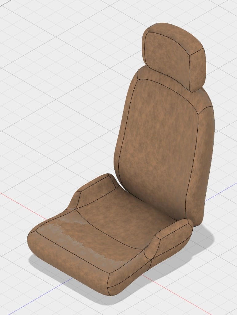 1:10 scale car seat (Regular) v2