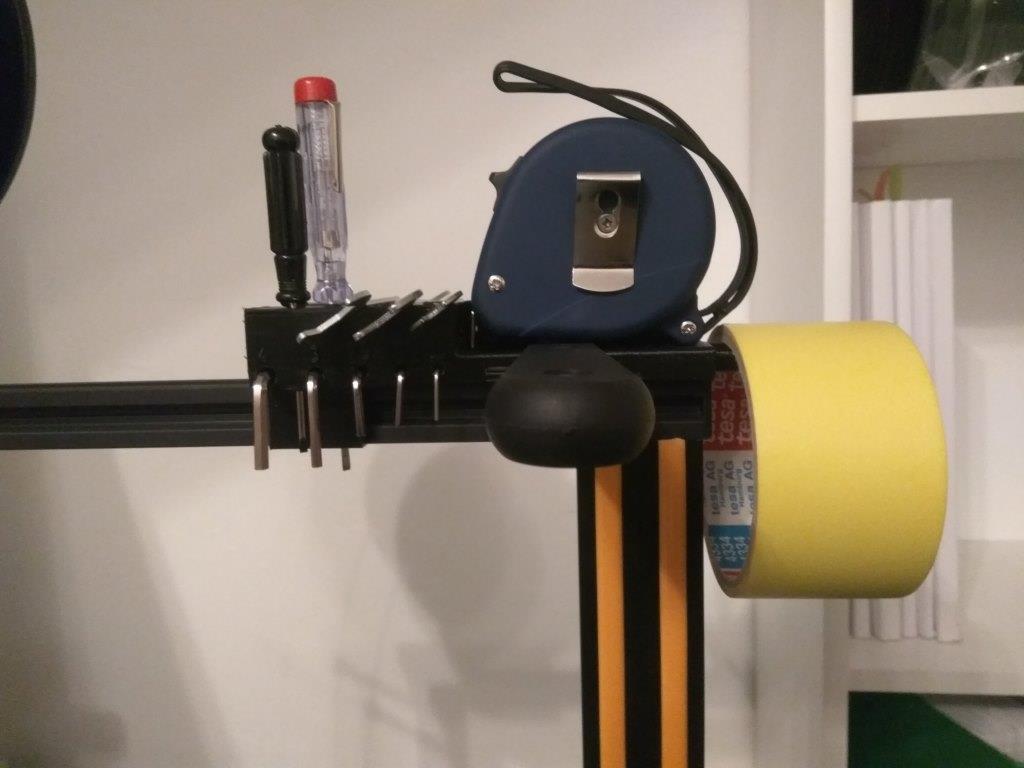 CR-10 3D printer on top tool holder Werkzeughalter