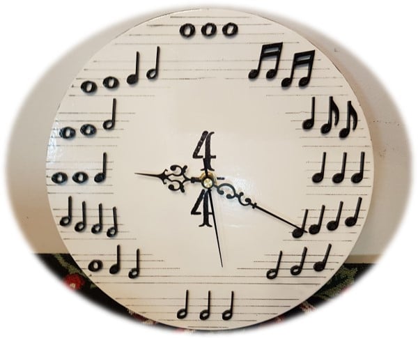 Music Notes for Clock face
