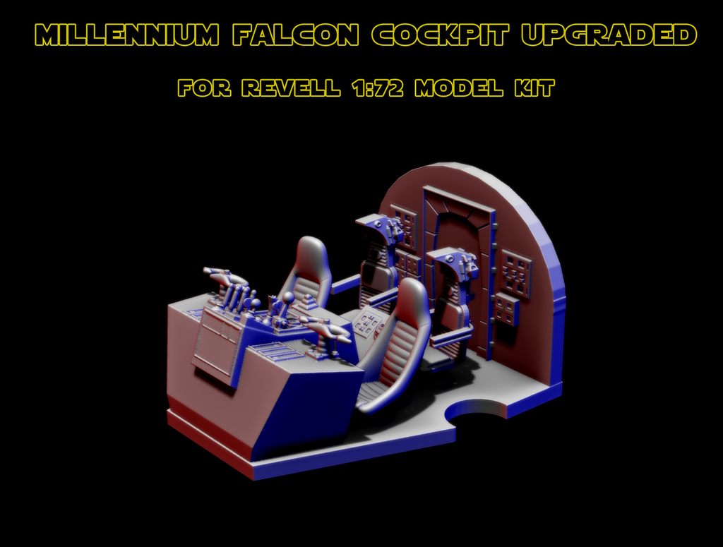 Millennium Falcon Cockpit detail for Revell 1:72