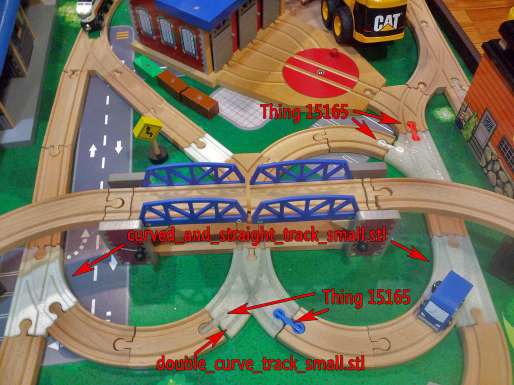 OpenSCAD train track library SE