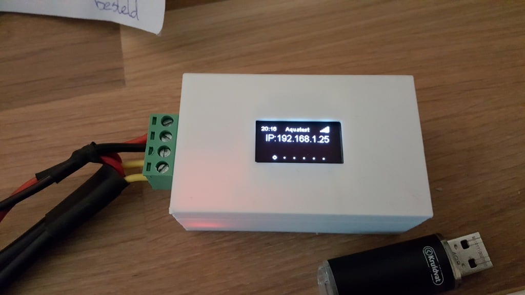 Updated H801 ESP8266 Alternate case with ssd1306 oled display
