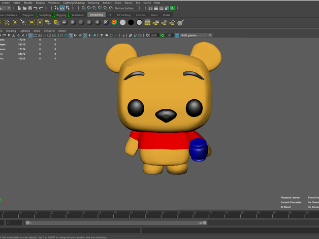 Winnie the Pooh (based on Funko Pop figure)