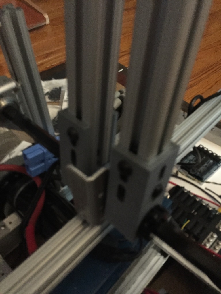 Attach 1" extruded aluminum rail to 1/2" hex shaft