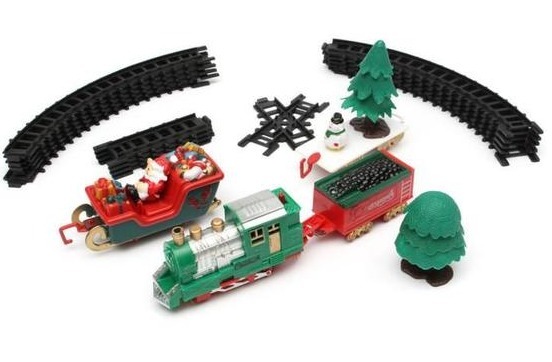 tracks for Christmas trains