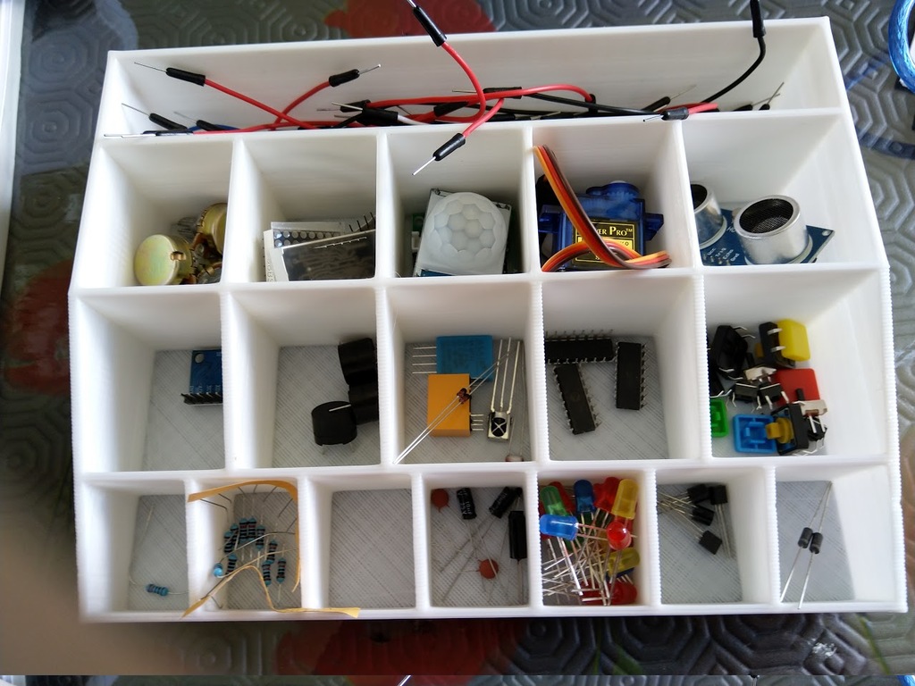 Arduino Kit Electronic Component Organizer