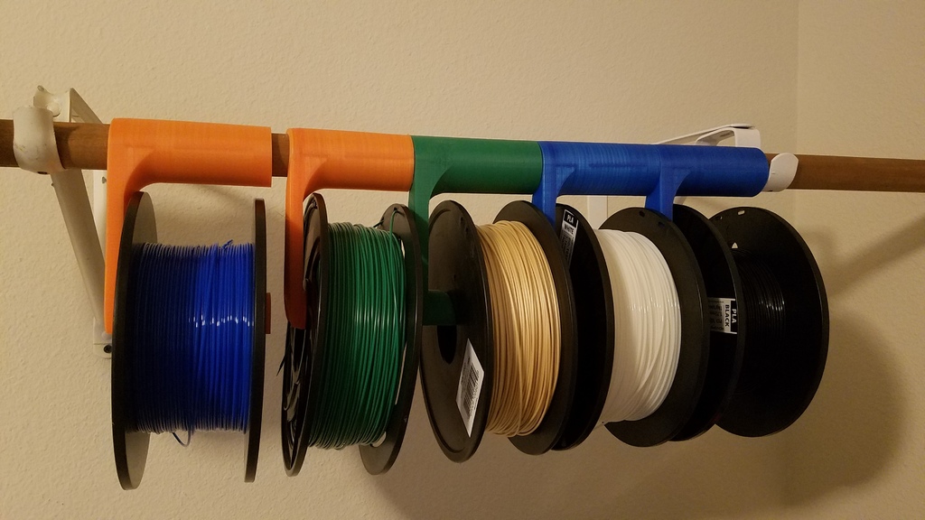 Filament Spool Closet Rod Hanger