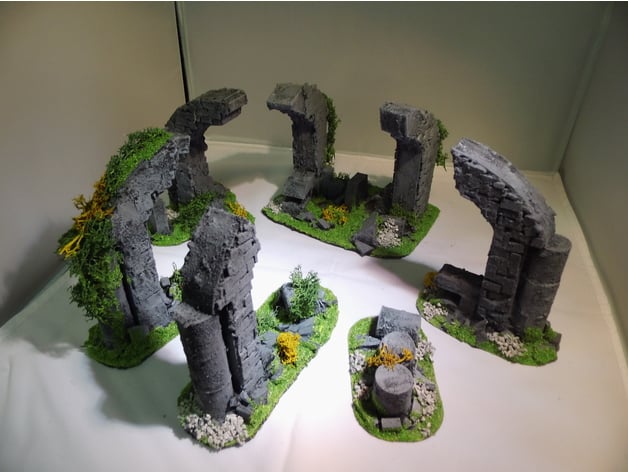Image of 28 mm warhammer scale - arch / bow ruins 