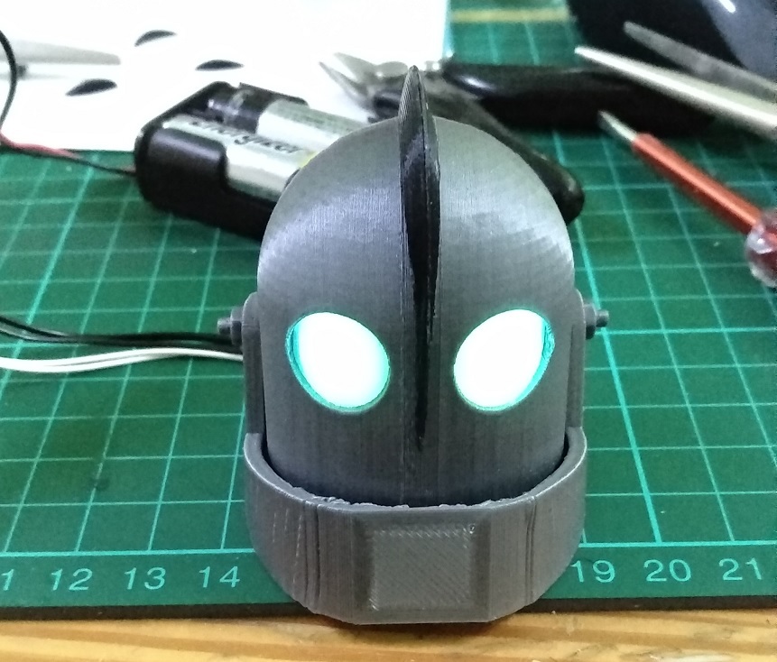 Iron Giant Head for LED installation