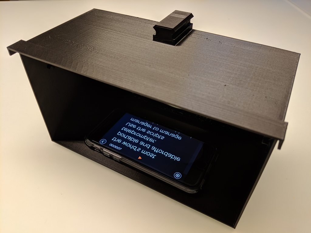 3D printed teleprompter with NATO rail mount V1