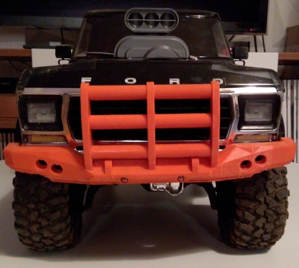 TRX-4 Bronco truck front bumper + mount remix