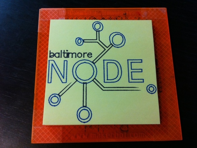 2-color Baltimore Node logo (Unicorn and EggBot)