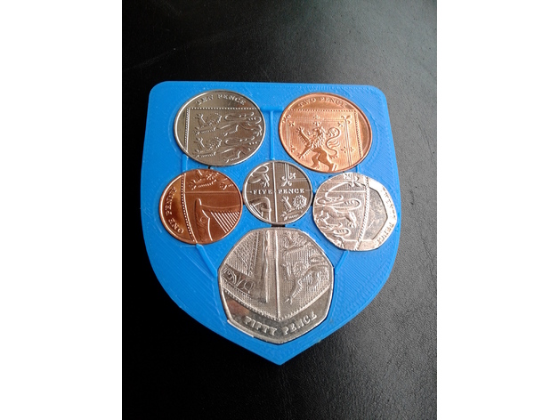 English coins - Royal shield of arms