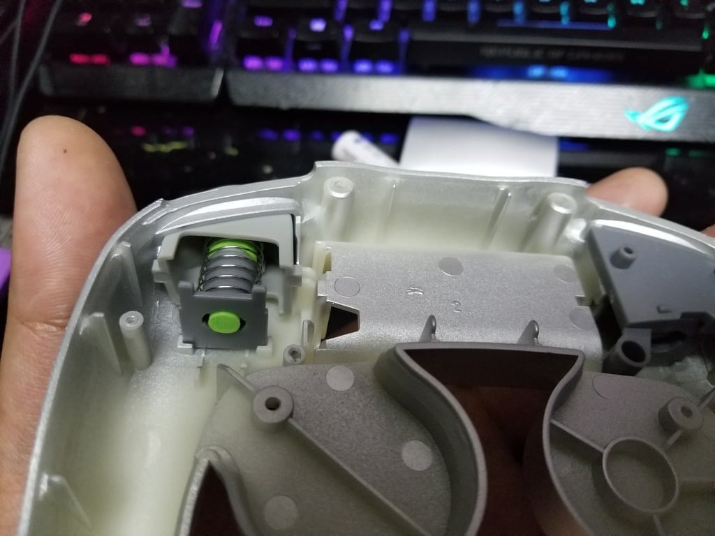 Quick trigger mod for PowerA wireless gamecube controller.