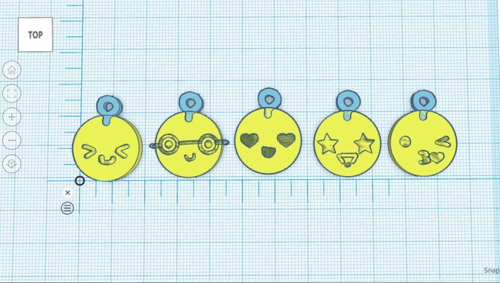 Cute Emoji Charms