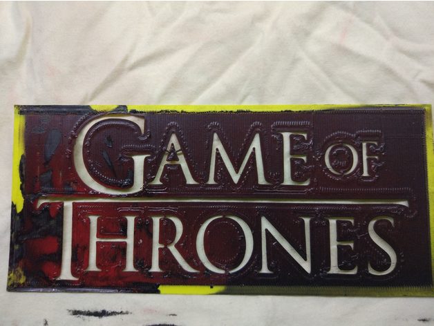 Game Of Thrones Logo Stencil By Asalas77 Thingiverse