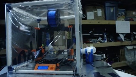 HEATED Cheap PVC and plastic 3D printer enclosure