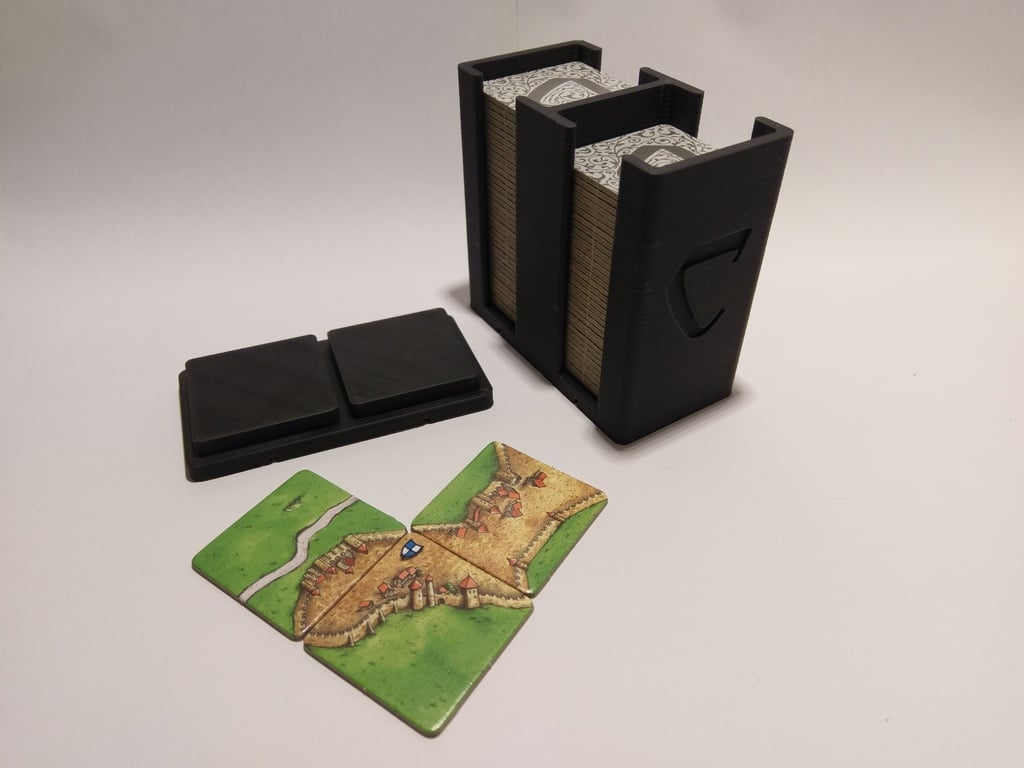 Carcassonne tile holder / storage box (travel edition)