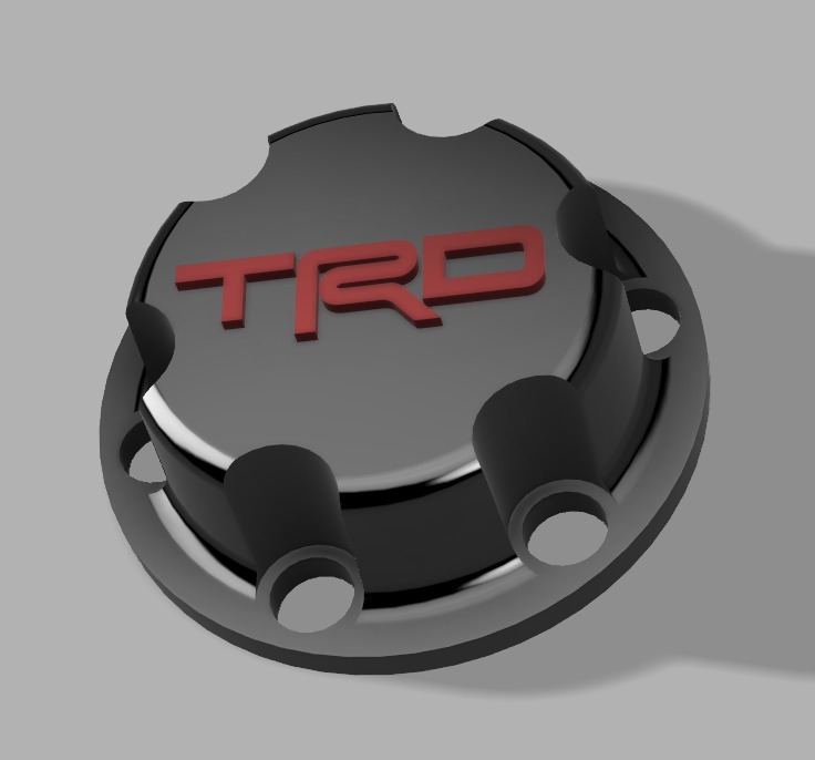 TRD Pro Wheel Caps - 1//10th scale - RC Car wheel cap