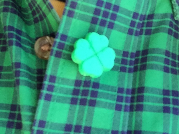 4 Leaf Clover Button Or Cufflink