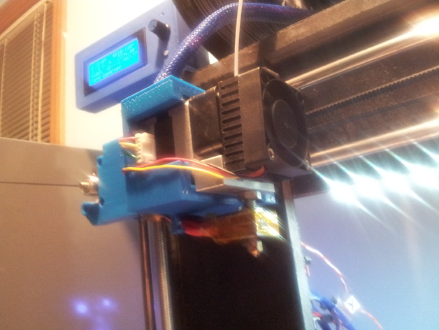 Makerbot extruder clone sideways mount for Prusa i3