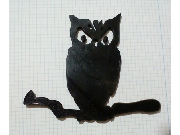 Owl silhouette, Silueta Buho