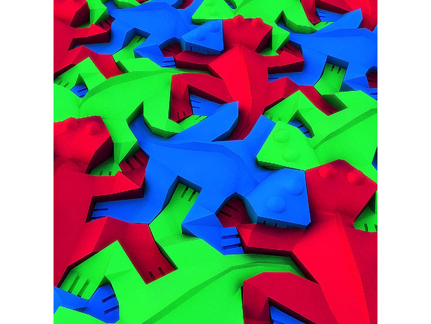 M.C. Escher's 3D Lizard NGON