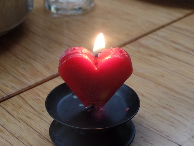 Candle heart mold V1