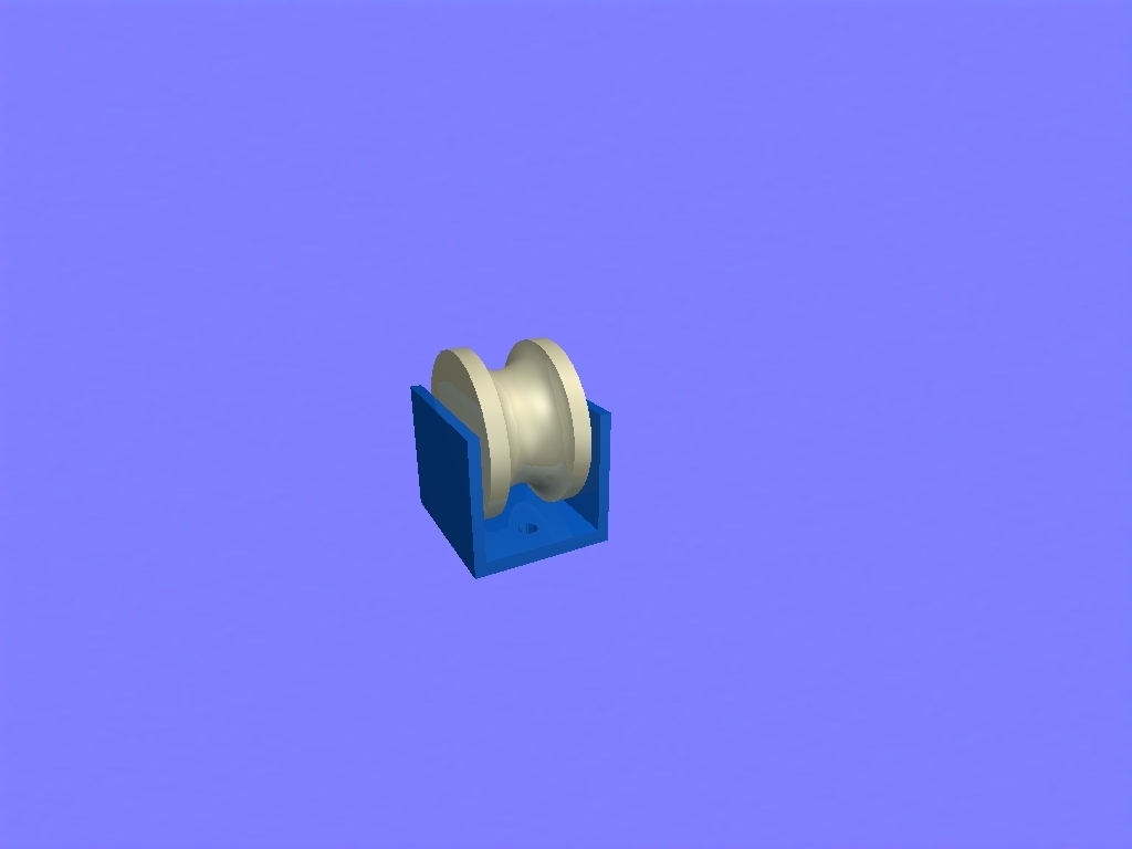 Pulley with mounting bracket