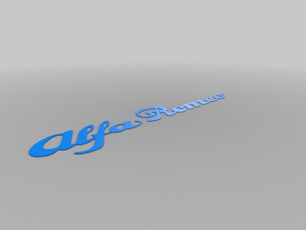 Alfa romeo Logo 3D 5mm