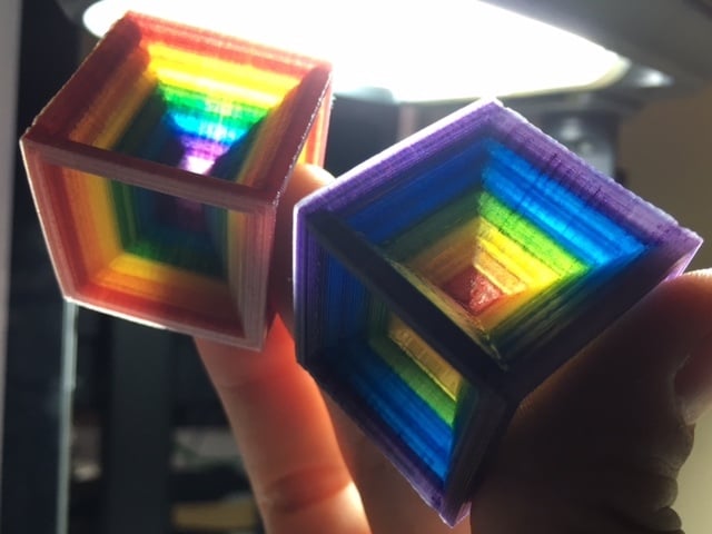 Test Cubes for Full Color FDM Printing