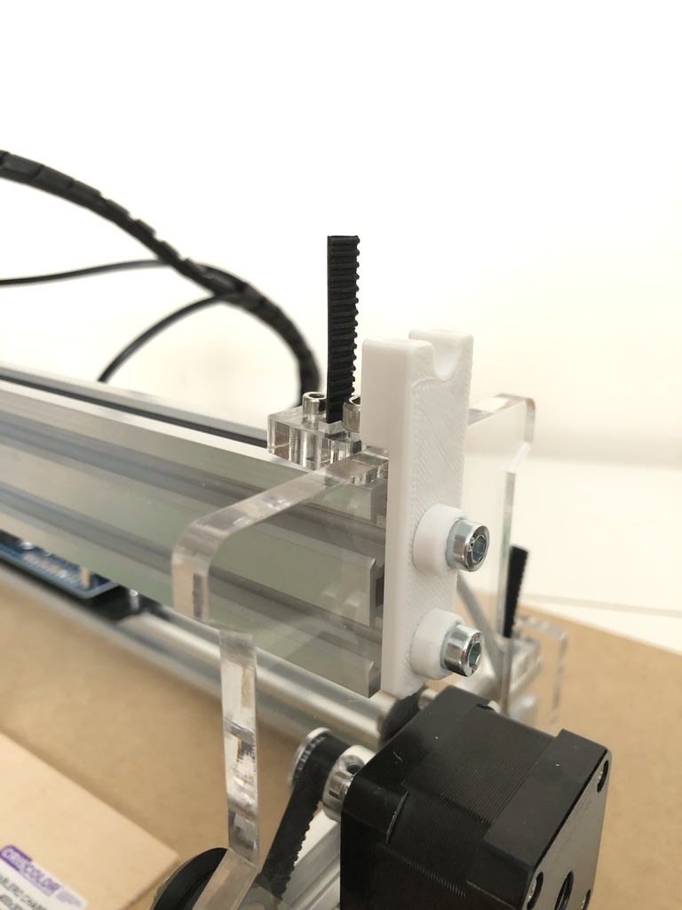 Elekslaser Y axis cable support