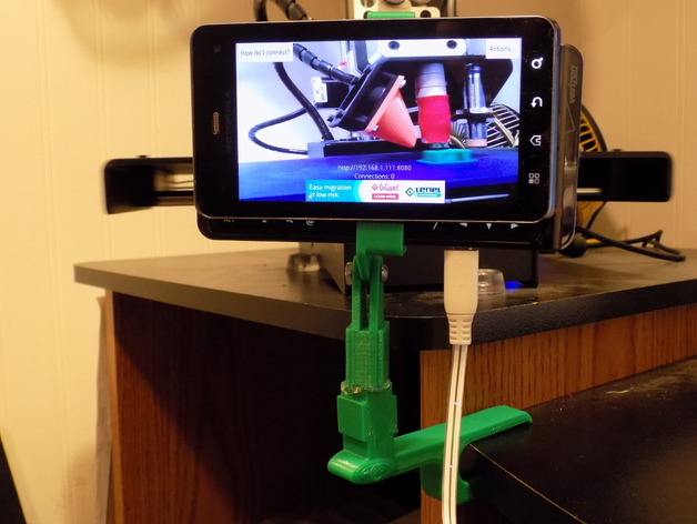 Adjustable Clamp for Phone as Wifi Cam