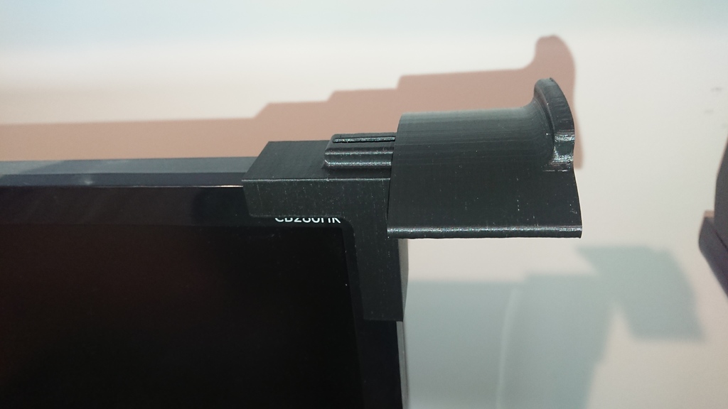 Headset mount for monitor