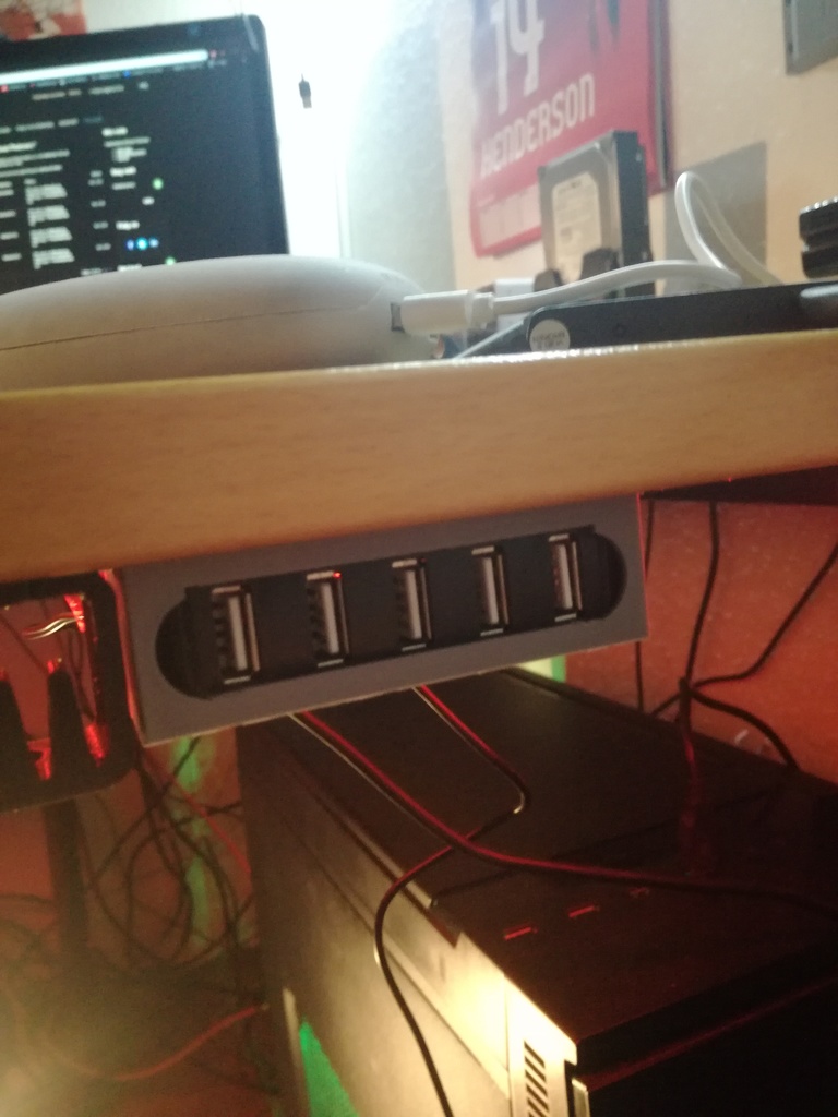 USB hub mount