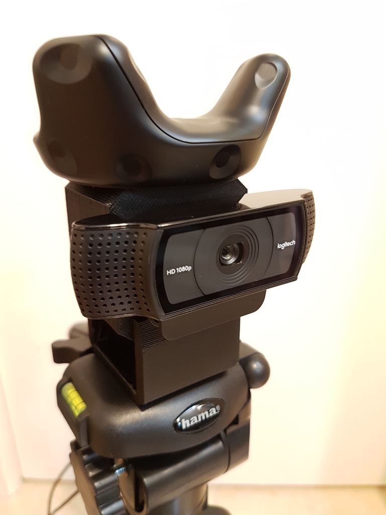 Pro-Tripod Mount for HTC Vive Tracker and Logitech C920 Webcam