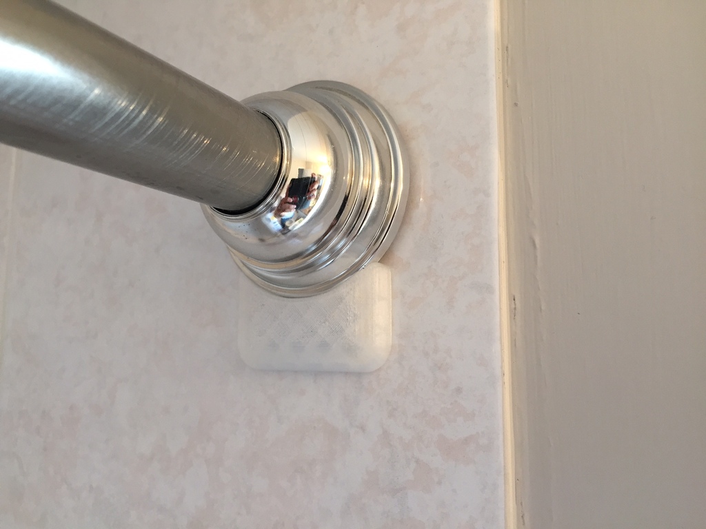 Tension Shower Curtain Rod Support