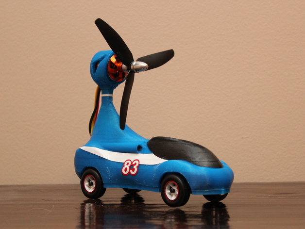 Pinewood Derby Car - Prop Powered