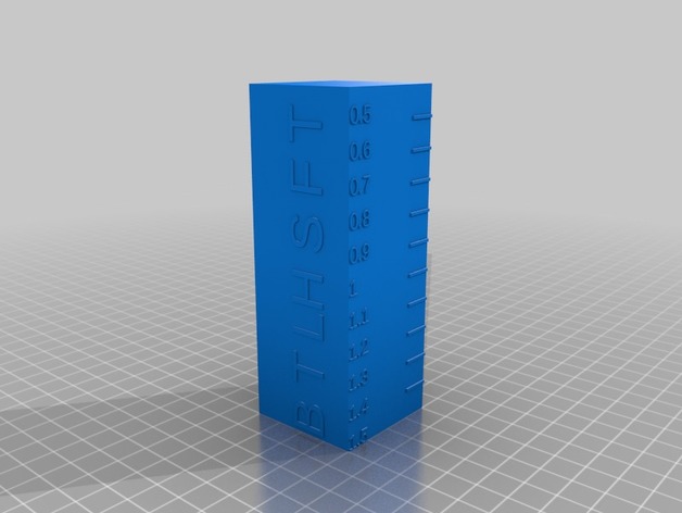 110x40mm Extrusion Multiplier Tower 1.5-0.5 in 0.1 steps