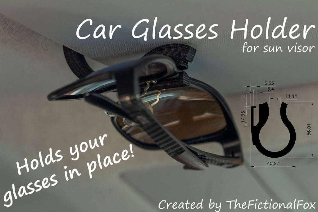 Car Glasses Holder (Notch held)