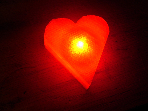 Printed LED Heart