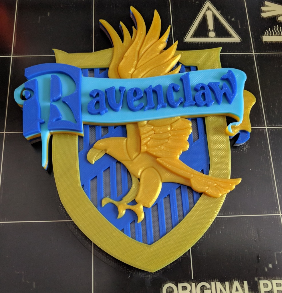 Harry Potter RavenClaw Crest - Removed Hole, Decimated