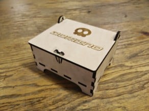 Laser cut box for a set of 50x30 domino